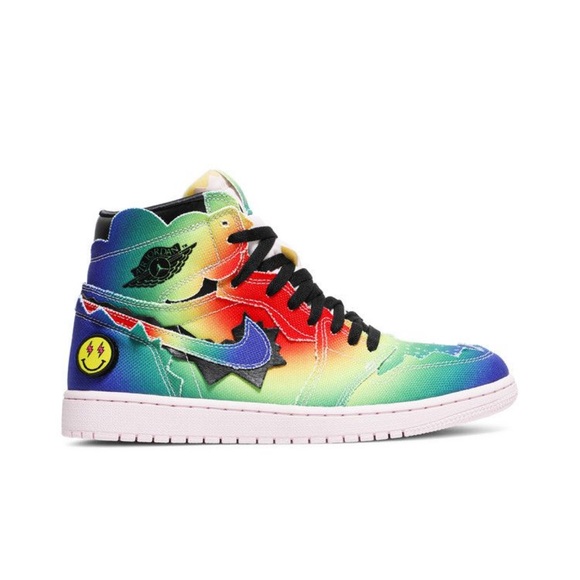 J. Balvin x Air Jordan 1 Retro OG High 'Colores Y Vibras' Sneakers size US M 8.5 - Picture 5 of 14